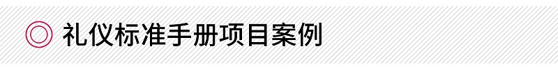 禮儀標(biāo)準(zhǔn)手冊項目案例